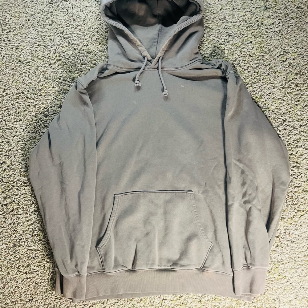 Beige Blank Hoodie Men’s Large Casual Pullover